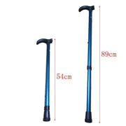 Metal Walking Stick Travel Retractable Cane Pole Compact Adjustable Lightweight - Black V528-METALWALKINGSTICK-BLACK-221164