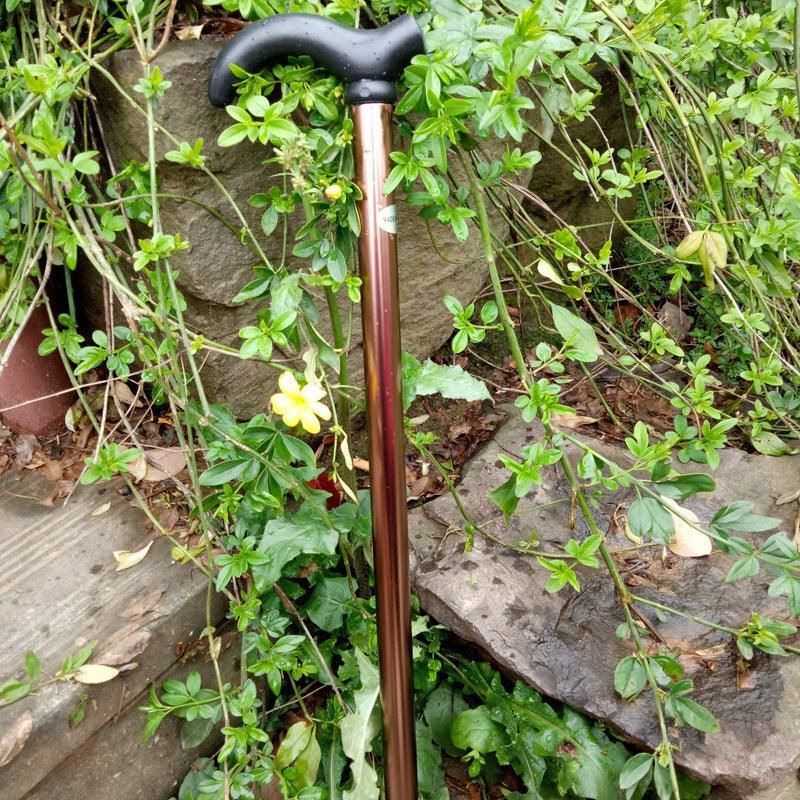 Metal Walking Stick Travel Retractable Cane Pole Compact Adjustable Lightweight - Black V528-METALWALKINGSTICK-BLACK-221164