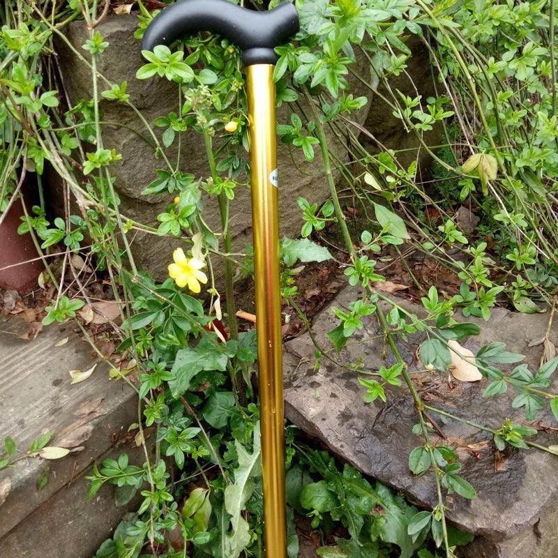 Metal Walking Stick Travel Retractable Cane Pole Compact Adjustable Lightweight - Black V528-METALWALKINGSTICK-BLACK-221164
