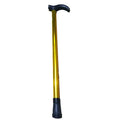 Metal Walking Stick Travel Retractable Cane Pole Compact Adjustable Lightweight - Yellow V528-METALWALKINGSTICK-YELLOW-738028