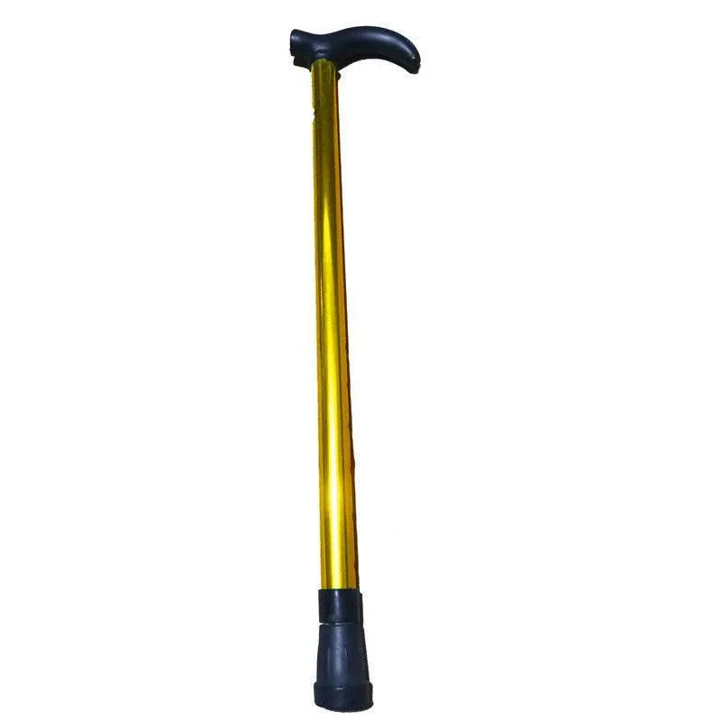 Metal Walking Stick Travel Retractable Cane Pole Compact Adjustable Lightweight - Yellow V528-METALWALKINGSTICK-YELLOW-738028