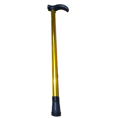 Metal Walking Stick Travel Retractable Cane Pole Compact Adjustable Lightweight - Yellow V528-METALWALKINGSTICK-YELLOW-738028
