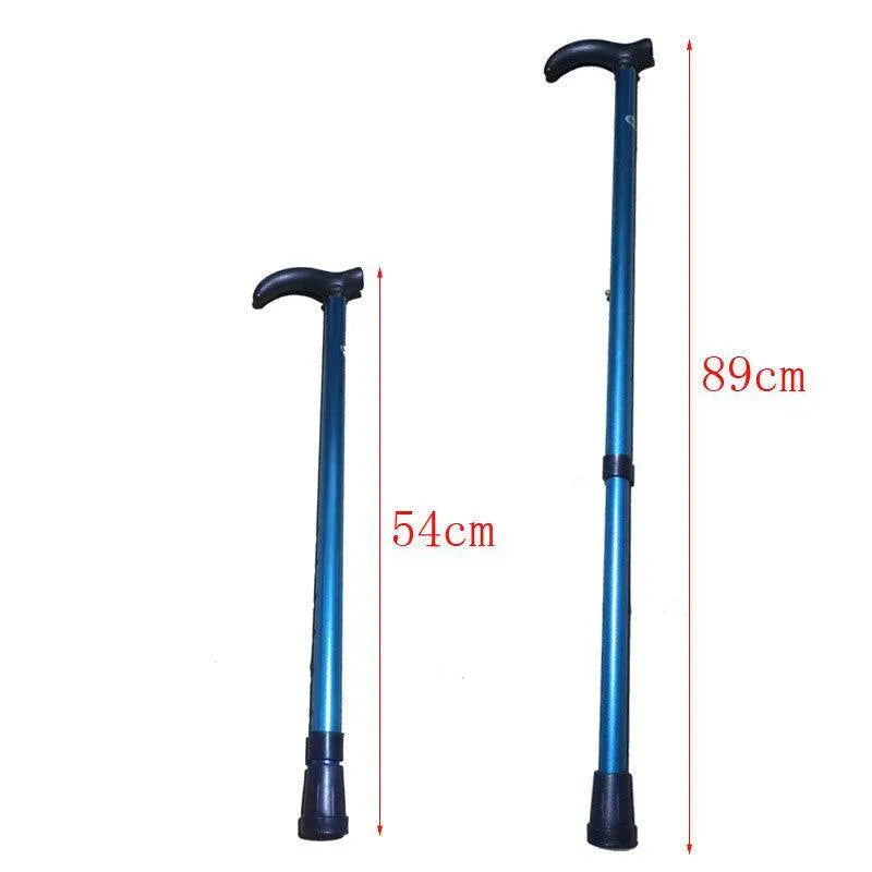 Metal Walking Stick Travel Retractable Cane Pole Compact Adjustable Lightweight - Yellow V528-METALWALKINGSTICK-YELLOW-738028