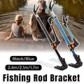 Bracket Fishing Rod Holder Multi Functional Rod Stand for Fishing and Outdoors - Blue-170cm V528-MF-FISH-ROD-HOLDER-BU170CM-311726
