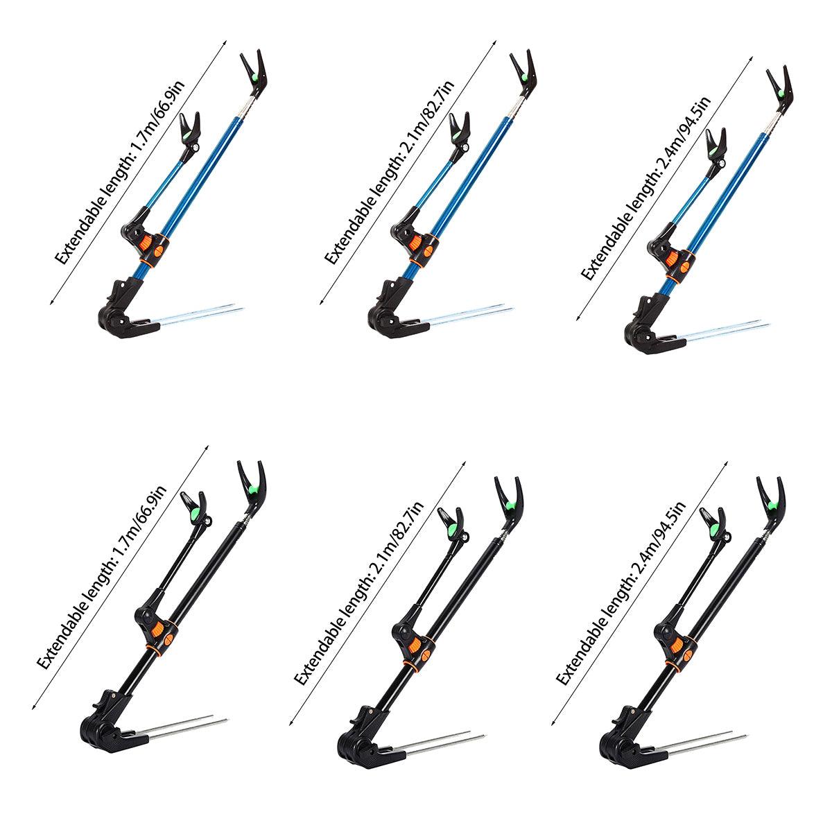 Bracket Fishing Rod Holder Multi Functional Rod Stand for Fishing and Outdoors - Blue-170cm V528-MF-FISH-ROD-HOLDER-BU170CM-311726