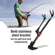 Bracket Fishing Rod Holder Multi Functional Rod Stand for Fishing and Outdoors - Blue-170cm V528-MF-FISH-ROD-HOLDER-BU170CM-311726