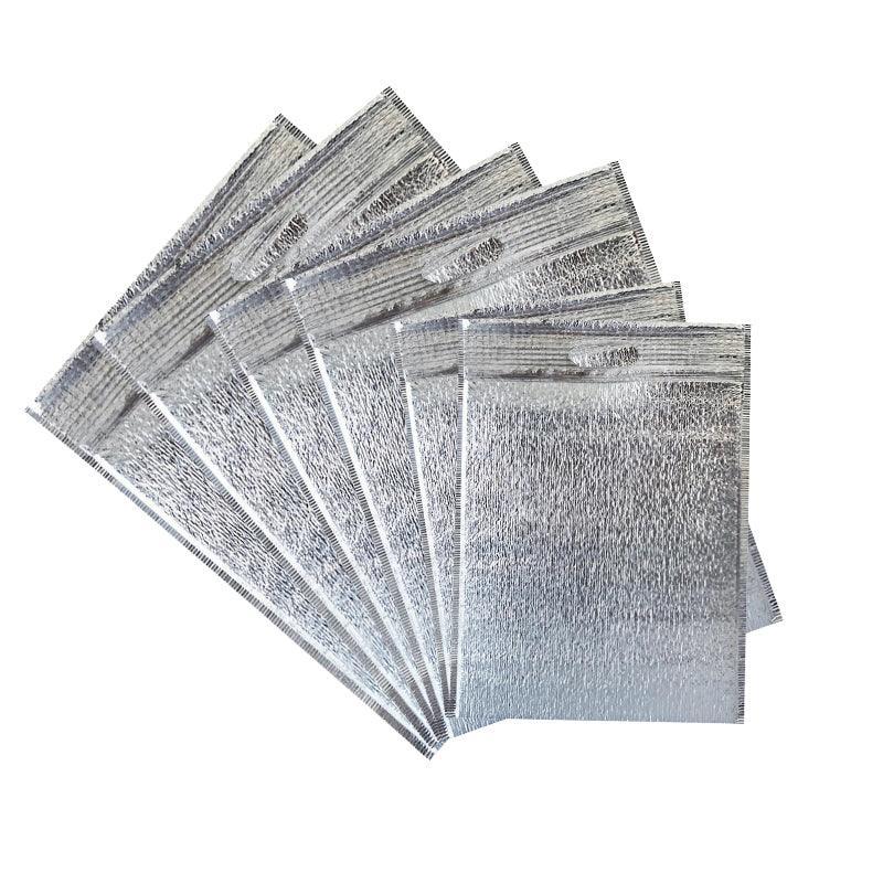 100Pcs Aluminum Foil Insulated Food Storage Bags for Thermal Cooling - 30*40CM-100PCS V528-MH00069-30-40CM-100PCS-165115