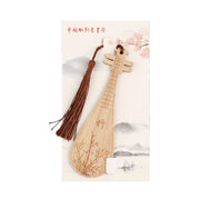 Chinese Style Bass Book Folder Book Clip Bamboo Bookmark Guitar Bookmark Lable - Pipa - Lan V528-MH00177-PPL-134329