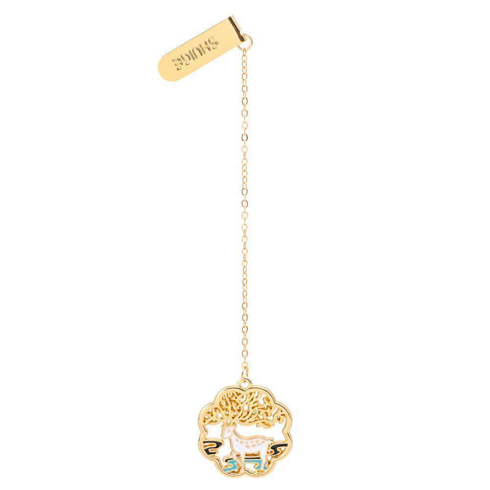 Metal Rabbit Bookmark Tassel Book Pendant Retro Clip School Office Supplies Gift - Cat V528-MH00190-HZMM-946863