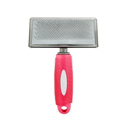 M Size Hair Shedding Grooming Trimmer Comb Brush Slicker Undercoat Rake for Dog Cat - Blue V528-MH00214-BLUE-M-451438