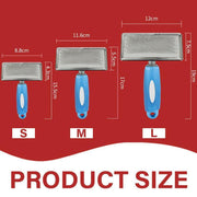M Size Hair Shedding Grooming Trimmer Comb Brush Slicker Undercoat Rake for Dog Cat - Red V528-MH00220-RED-M-871927