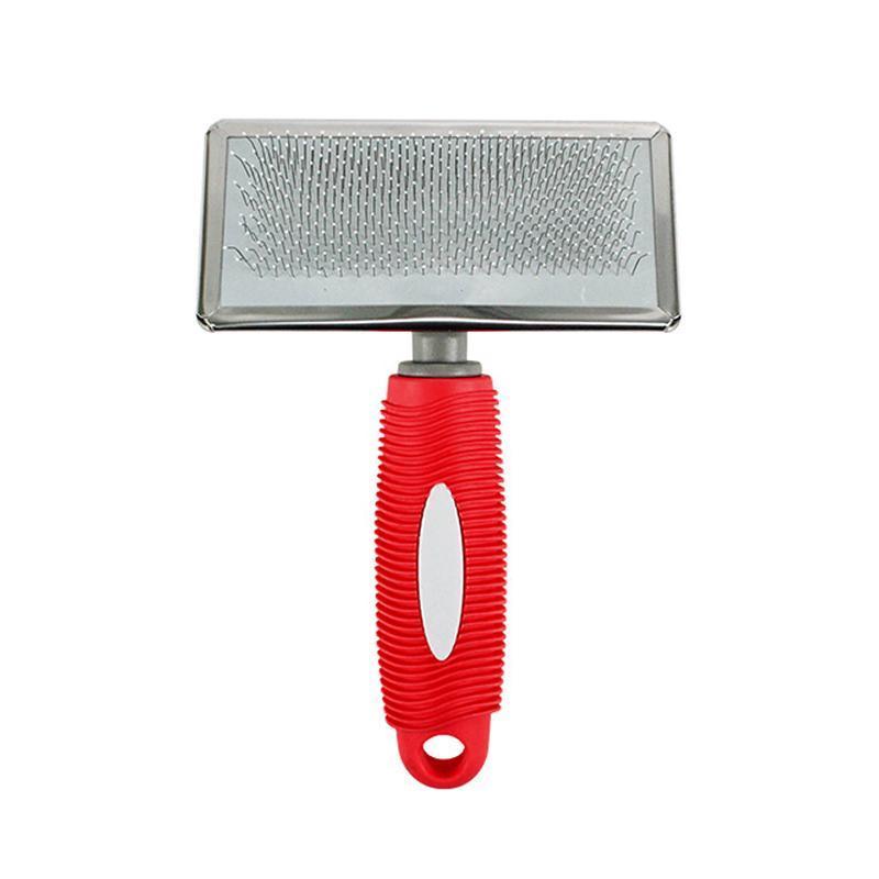 M Size Hair Shedding Grooming Trimmer Comb Brush Slicker Undercoat Rake for Dog Cat - Red V528-MH00220-RED-M-871927