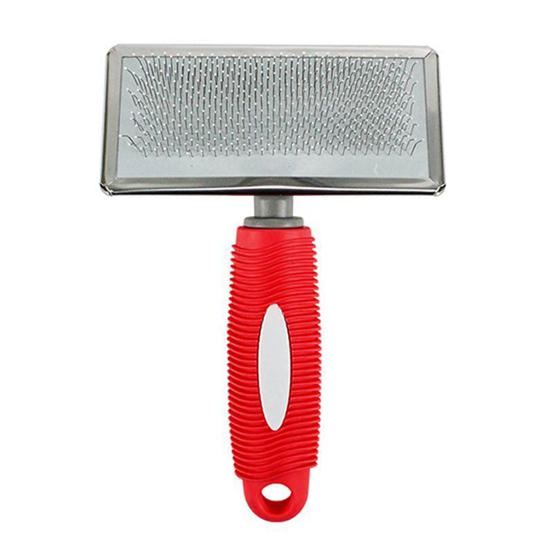 L Size Hair Shedding Grooming Trimmer Comb Brush Slicker Undercoat Rake Pet Dog Cat - Red V528-MH00221-RED-L-173495