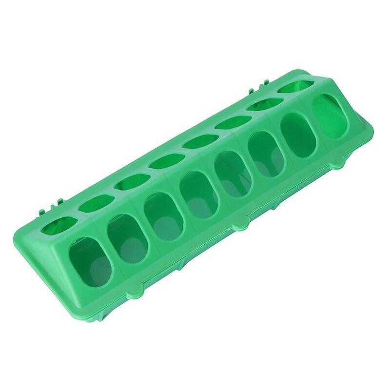 30cm Feeder Storage Trough Quail Drinker Plastic Wild Stable Chick Birds Pigeons - Red V528-MH00225-RED-XH-671558