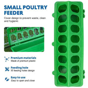 30cm Feeder Storage Trough Quail Drinker Plastic Wild Stable Chick Birds Pigeons - Yellow V528-MH00226-YELLOW-XH-524303