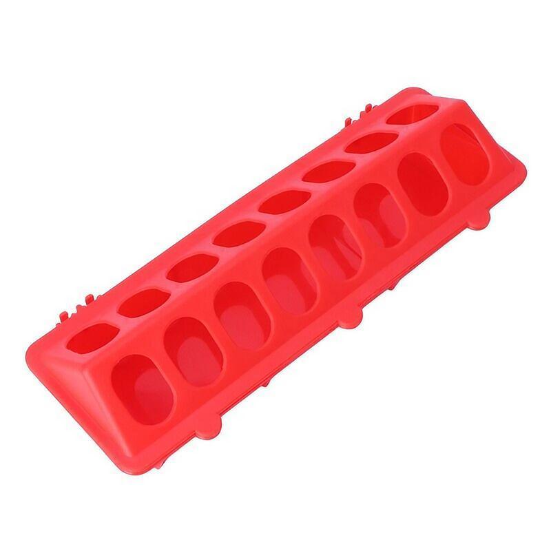 30cm Feeder Storage Trough Quail Drinker Plastic Wild Stable Chick Birds Pigeons - Yellow V528-MH00226-YELLOW-XH-524303