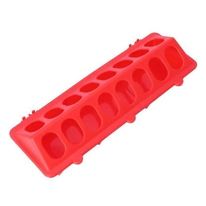 30cm Feeder Storage Trough Quail Drinker Plastic Wild Stable Chick Birds Pigeons - Yellow V528-MH00226-YELLOW-XH-524303