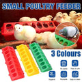 30cm Feeder Storage Trough Quail Drinker Plastic Wild Stable Chick Birds Pigeons - Green V528-MH00227-GREEN-XH-769075