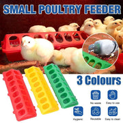 30cm Feeder Storage Trough Quail Drinker Plastic Wild Stable Chick Birds Pigeons - Green V528-MH00227-GREEN-XH-769075