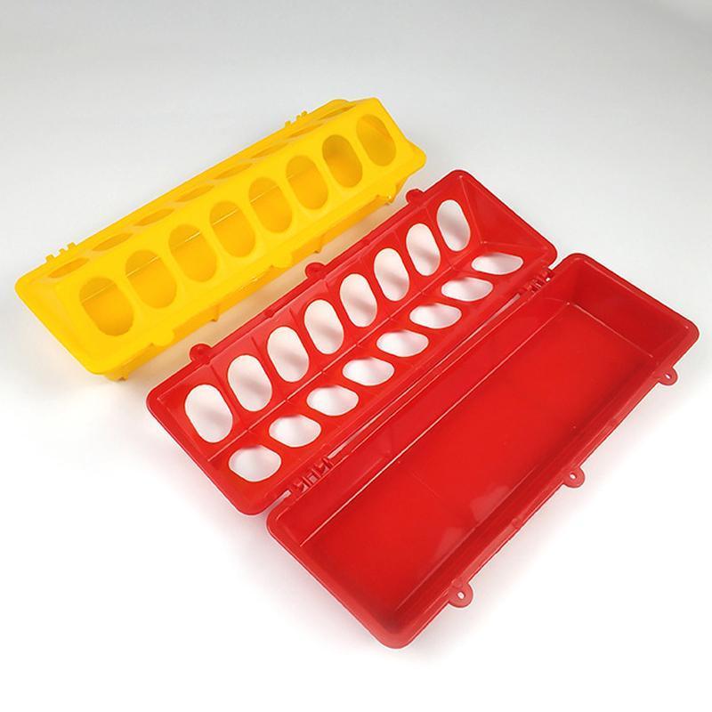 30cm Feeder Storage Trough Quail Drinker Plastic Wild Stable Chick Birds Pigeons - Green V528-MH00227-GREEN-XH-769075