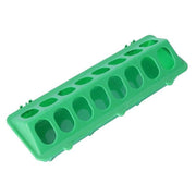 30cm Feeder Storage Trough Quail Drinker Plastic Wild Stable Chick Birds Pigeons - Green V528-MH00227-GREEN-XH-769075