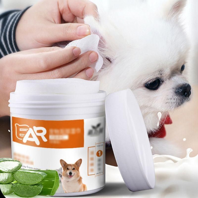 130pcs Wipes Wet Pet Eye/Ear Dog Cat Tear Stain Remover Cleaning Paper Wipes - Ear Wipes V528-MH00229-EBSJ-130PCS-831411