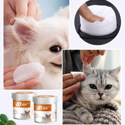 130pcs Wipes Wet Pet Eye/Ear Dog Cat Tear Stain Remover Cleaning Paper Wipes - Ear Wipes V528-MH00229-EBSJ-130PCS-831411