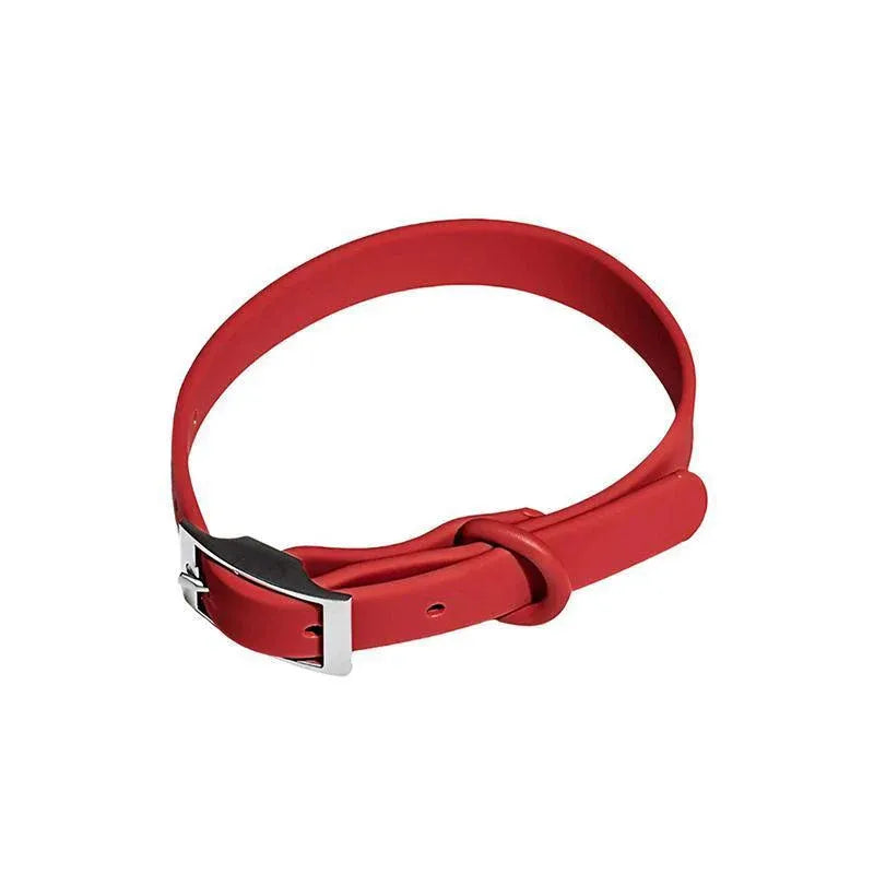 PVC Dog Collar Working Dog Kennels Waterproof Soft Adjustable for Pets M Size - Red V528-MH00279-RED-M-937192