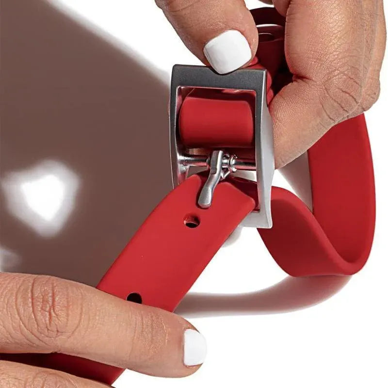PVC Dog Collar Working Dog Kennels Waterproof Soft Adjustable for Pets L Size - Red V528-MH00280-RED-L-6822257