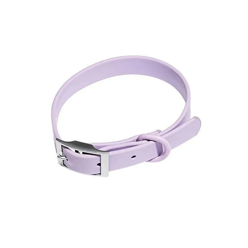 PVC Dog Collar Working Dog Kennels Waterproof Soft Adjustable for Pets M Size - Purple V528-MH00288-PURPLE-M-742614