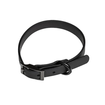 PVC Dog Collar Working Dog Kennels Waterproof Soft Adjustable for Pets L Size - Black V528-MH00298-BLACK-L-927084