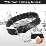 PVC Dog Collar Working Dog Kennels Waterproof Soft Adjustable for Pets L Size - Apricot V528-MH00301-APRICOT-L-667302