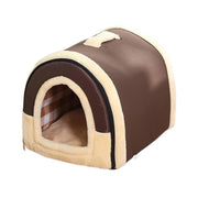 S Size Pet House Kennel Soft Igloo Beds Cave Cat Puppy Bed Warm Cushion Fold - Blue Stars V528-MH00315-LDBX-S-140063