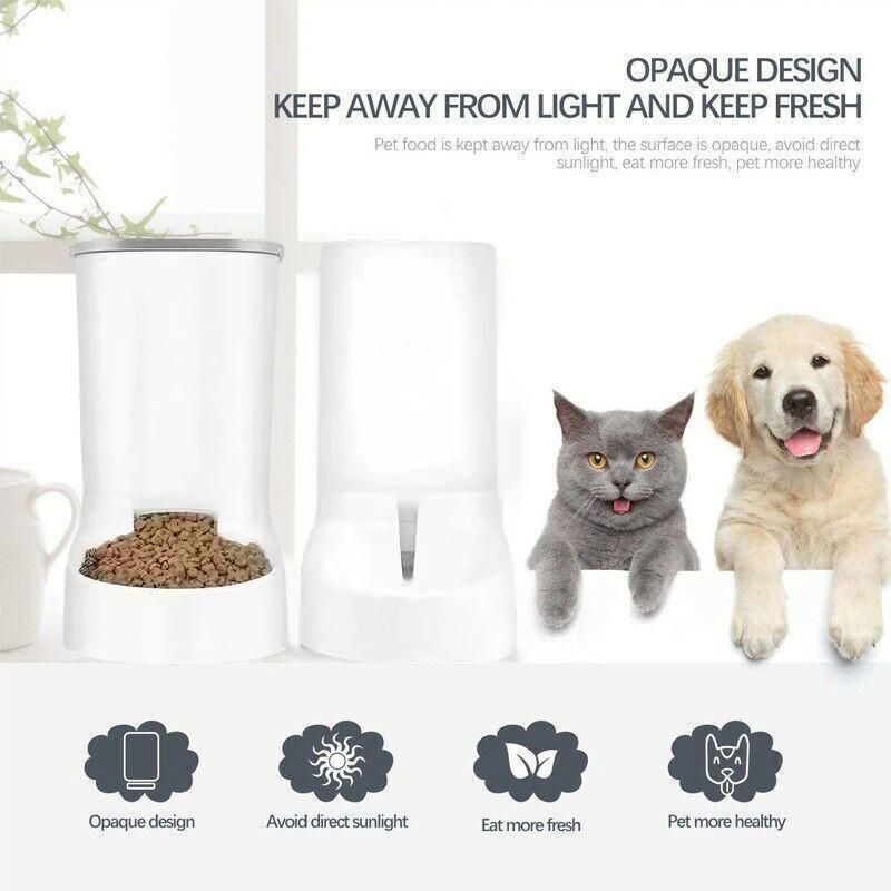 Automatic Pet Dog Cat Food Water Dispenser Feeder Self Feeding Bowl Bottle - Food V528-MH00323-WSQ-462744