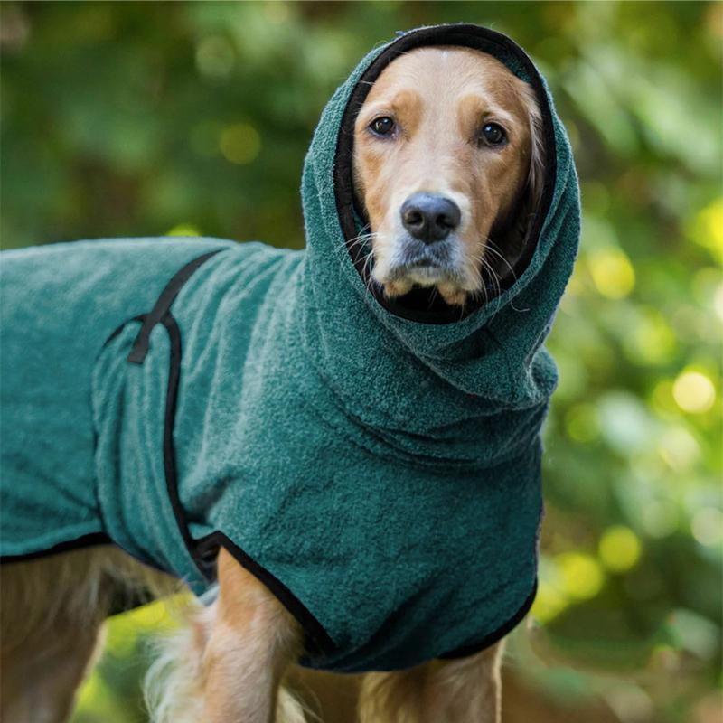 Dog Puppy HoodiesJacket Solid Coat Pet Winter Soft Warm Clothes S-5XL Purple - M V528-MH00363-PURPLE-M-111689