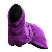 Dog Puppy HoodiesJacket Solid Coat Pet Winter Soft Warm Clothes S-5XL Purple - 2XL V528-MH00366-PURPLE-2XL-602902