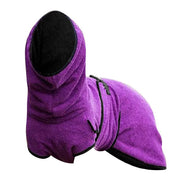Dog Puppy HoodiesJacket Solid Coat Pet Winter Soft Warm Clothes S-5XL Purple - 2XL V528-MH00366-PURPLE-2XL-602902