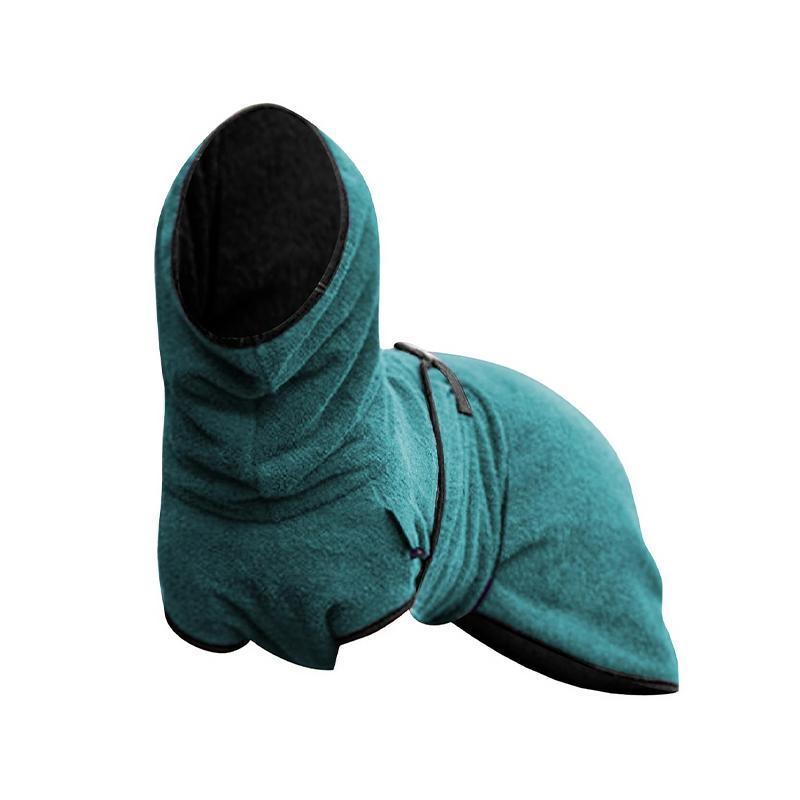 Dog Puppy Hoodies Jacket Solid Coat Pet Winter Soft Warm Clothes S-5XL Lake Blue - M V528-MH00371-LAKEBLUE-M-514021