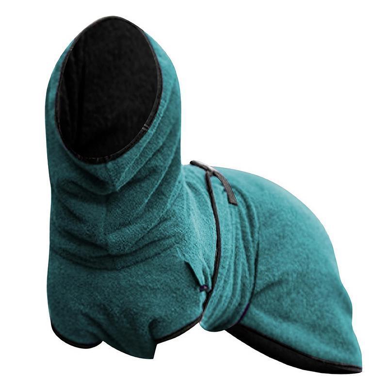 Dog Puppy Hoodies Jacket Solid Coat Pet Winter Soft Warm Clothes S-5XL Lake Blue - M V528-MH00371-LAKEBLUE-M-514021