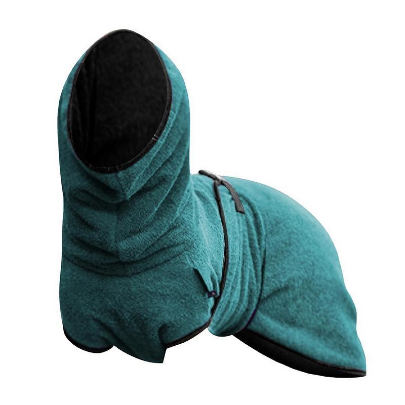 Dog Puppy Hoodies Jacket Solid Coat Pet Winter Soft Warm Clothes S-5XL Lake Blue - 2XL V528-MH00374-LAKEBLUE-2XL-972435