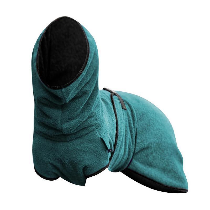 Dog Puppy Hoodies Jacket Solid Coat Pet Winter Soft Warm Clothes S-5XL Lake Blue - 3XL V528-MH00375-LAKEBLUE-3XL-101219
