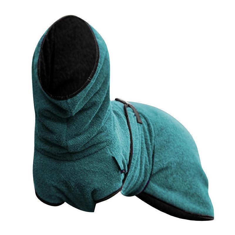 Dog Puppy Hoodies Jacket Solid Coat Pet Winter Soft Warm Clothes S-5XL Lake Blue - 3XL V528-MH00375-LAKEBLUE-3XL-101219