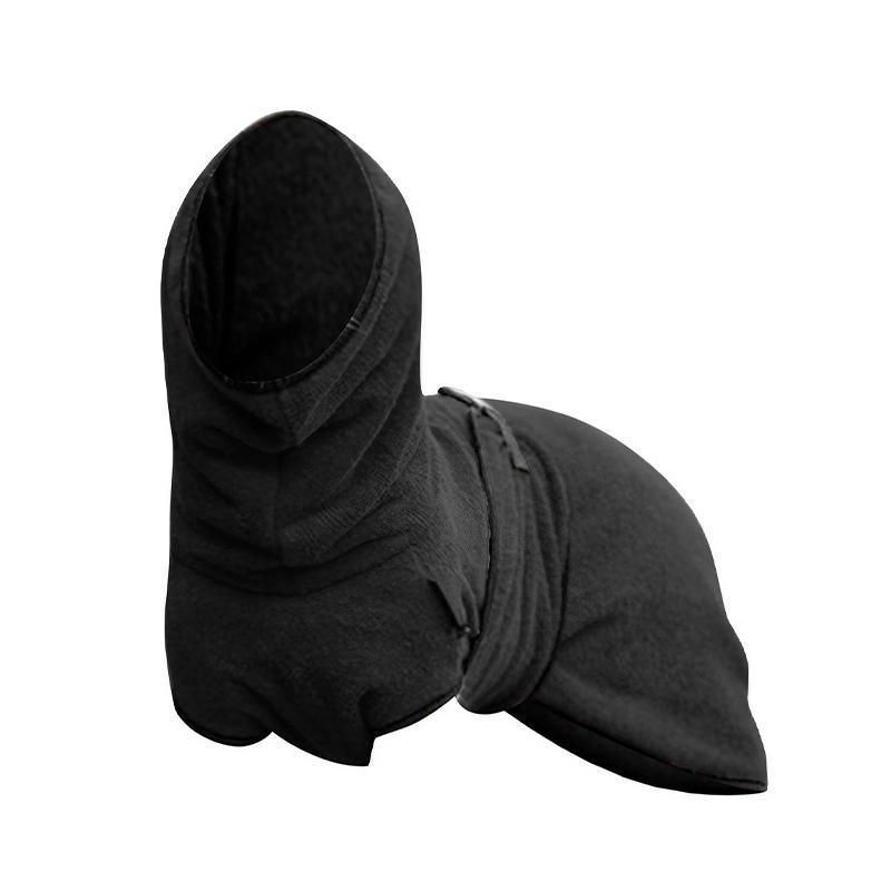 Dog Puppy Hoodies Jacket Solid Coat Pet Winter Soft Warm Clothes S-5XL Black - S V528-MH00378-BLACK-S-729894