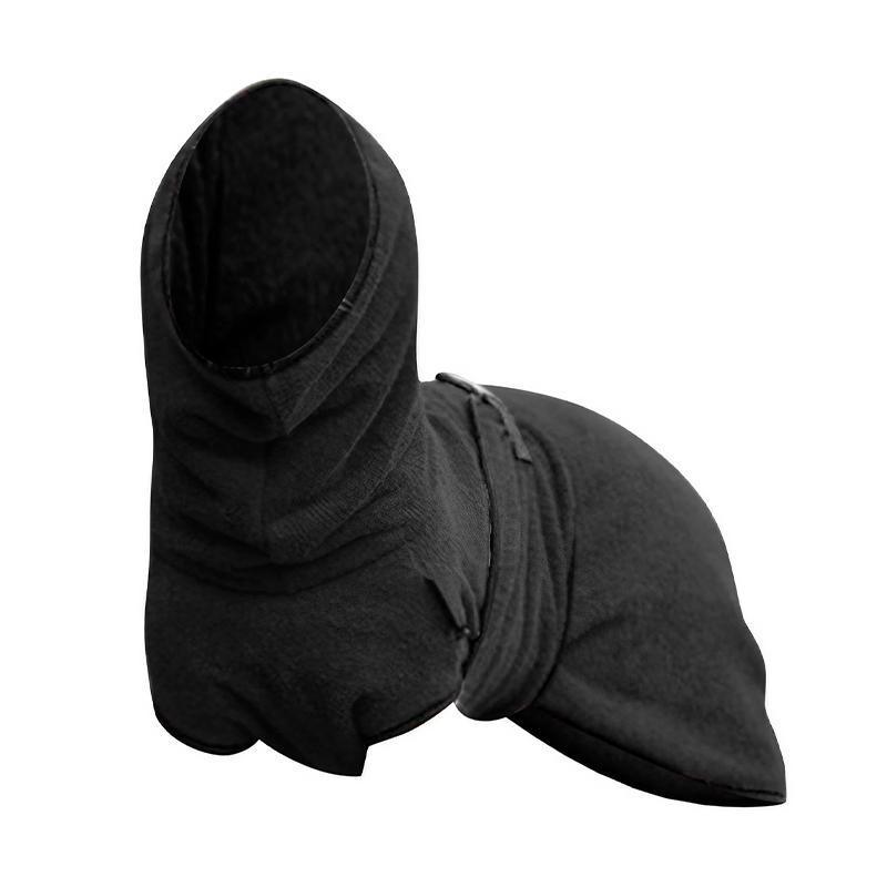 Dog Puppy Hoodies Jacket Solid Coat Pet Winter Soft Warm Clothes S-5XL Black - S V528-MH00378-BLACK-S-729894