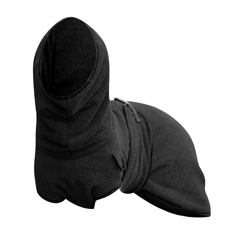 Dog Puppy Hoodies Jacket Solid Coat Pet Winter Soft Warm Clothes S-5XL Black - S V528-MH00378-BLACK-S-729894
