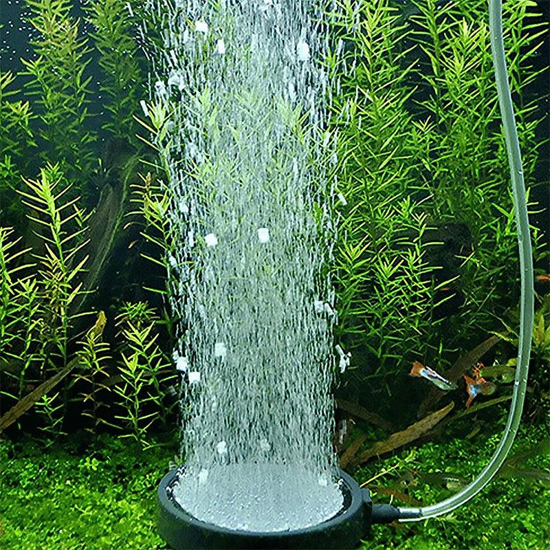 Air Bubble Disk Stone Aquarium Aerator Fish Tank Pump Hydroponics Oxygen - 13cm V528-MH00397-BS015-154112