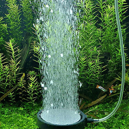 Air Bubble Disk Stone Aquarium Aerator Fish Tank Pump Hydroponics Oxygen - 13cm V528-MH00397-BS015-154112
