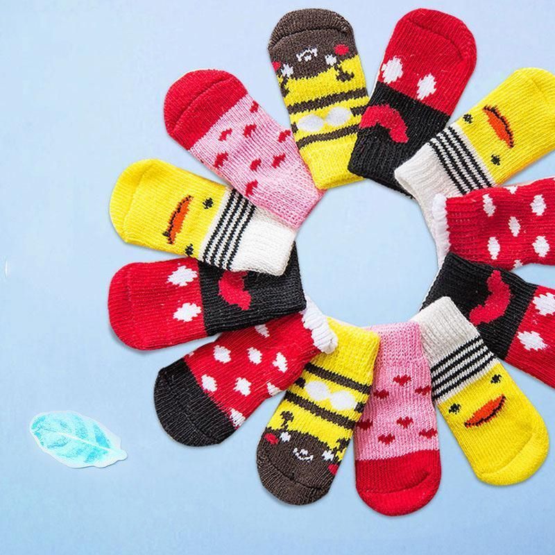 Dog Socks Non-Slip Grip Slip Anti-Slip - Puppy Cat Pet Shoes Slippers M Size - Red Mickey V528-MH00420-HSMQ-M-461315