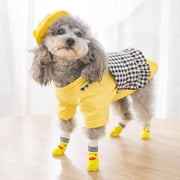 Non Slip Pet Socks for Dogs and Cats Knitted Paw Protector with Grips L Size - Blue bear V528-MH00430-LSXX-L-807351