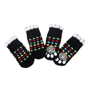 Dog Socks Non-Slip Grip Slip Anti-Slip - Puppy Cat Pet Shoes Slippers M Size - Blue bones V528-MH00438-LSGT-M-153605